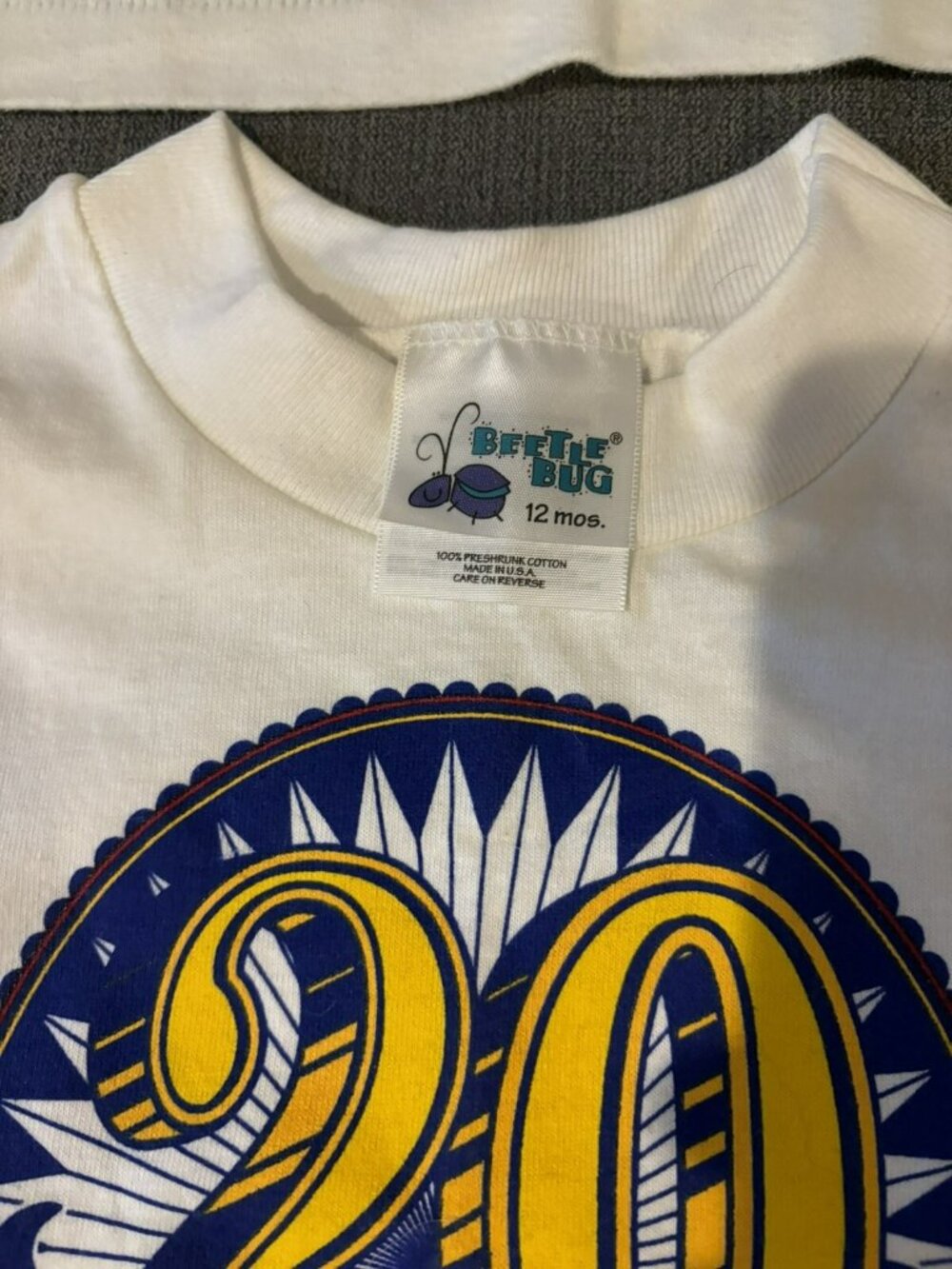 (4) Vintage Cabbage Patch Kids T-Shirts HUG A KOOSA 20 Years Baby Size 12 Months - Picture 9 of 10
